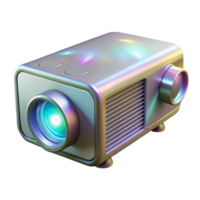 stunning modern Hologram Projector Side View Isolated on Transparent Background original png