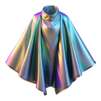 magnificent creative Holographic Cape Dramatic Drape Transparent Background high quality png