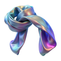 vibrant rustic Holographic Scarf Shimmering Fabric Transparent Background png
