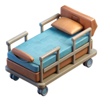 magnificent vintage Hospital Bed Top View Cutout png