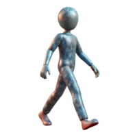 wonderful abstract Human Silhouette Walking Forward Transparent Background high resolution png