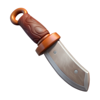 serene minimalist Hunting Knife with Gut Hook Cutout high quality png