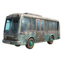 wonderful rustic Hydrogen Powered Bus Side View Isolated original png
