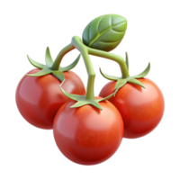 elegant abstract Hydroponic Cherry Tomatoes on the Vine Transparent Background premium png