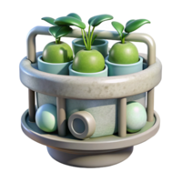 wonderful rustic Hydroponic System Close Up png