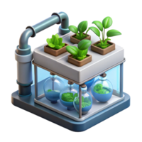serene rustic Hydroponic System Water Based professional png
