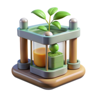 vibrant abstract Hydroponic System with Nutrient Solution Top View Cutout genuine png