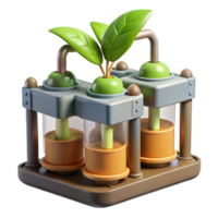 beautiful artistic Hydroponic System with Nutrient Solution Top View Cutout exclusive png