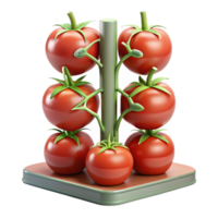 stunning abstract Hydroponic Tomatoes Growing Vertically Cutout original png