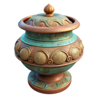 wonderful artistic Incense Burner Ceramic Ornate Design Transparent Background high resolution png