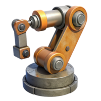 wonderful creative Industrial Robot Arm Side View detailed png