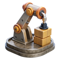 wonderful creative Industrial Robot Performing Task Cutout Element high resolution png