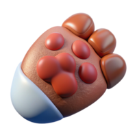 vibrant rustic Injured Fox Paw Close Up View png
