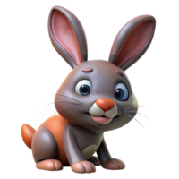 serene artistic Injured Rabbit Nose Twitching Transparent professional png
