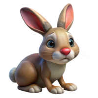 dramatic minimalist Injured Rabbit Nose Twitching Transparent authentic png