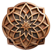 beautiful rustic Intricate Wood Inlay Design Cutout high resolution png