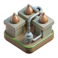 wonderful creative Irrigation System with Drip Lines Top View Isolated Element high resolution png