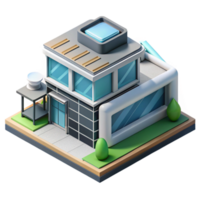 beautiful traditional Isometric Vr Architectural Design Studio Isolated high resolution png