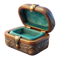 elegant abstract Jewelry Box Velvet Lined Cutout Element authentic png