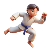 elegant creative Judo Throw Dynamic Movement Isolated Cutout authentic png