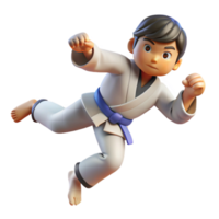 beautiful traditional Judo Throw Dynamic Movement Isolated Cutout high resolution png