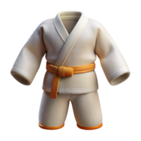 serene modern Judo Uniform White Fabric Texture Transparent high quality png