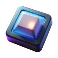 magnificent classic Keyboard Button Illuminated Isolated Cutout with Glow Effect exclusive png