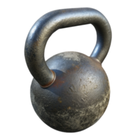 wonderful rustic Kettlebell Cast Iron Texture Isolated authentic png