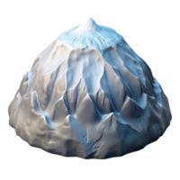 magnificent abstract Kilimanjaro Peak Glacier Ice Cap Transparent Background high resolution png