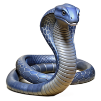 vibrant artistic King Cobra Striking Pose Transparent Background authentic png