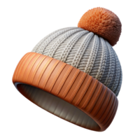 beautiful artistic Knitted Hat with Pompom Winter Style Isolated Element high quality png