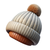 magnificent contemporary Knitted Hat with Pompom Winter Style Isolated Element high resolution png
