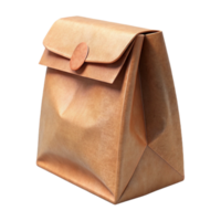 elegant traditional Kraft Paper Bag Without Handle Isolated on Transparent Background original png