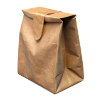 serene classic Kraft Paper Bag Without Handle Isolated on Transparent Background png