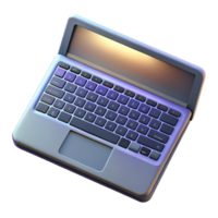 stunning creative Laptop Keyboard Top View with Backlit Keys Cutout on Transparent Background exclusive png