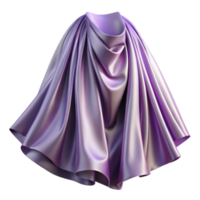 stunning rustic Lavender Satin Fabric Draped Side View Transparent Background png
