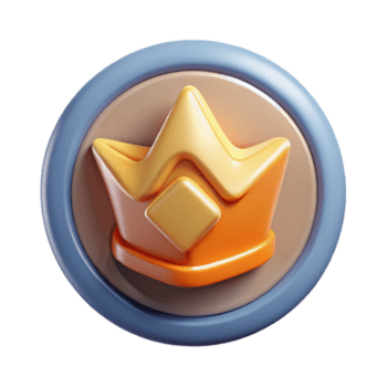 impressionante contemporâneo Liderança qualidades ícone coroa símbolo Cortar fora exclusivo png