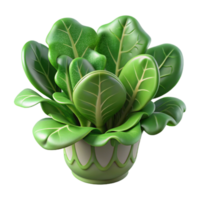 wonderful abstract Leafy Greens in Hydroponic System Transparent Background premium png