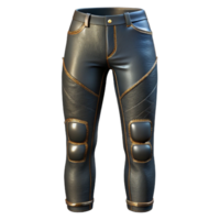 wonderful traditional Leather Pants Black Fitted Cutout Transparent Background high resolution png