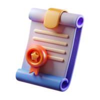 impressive minimalist Legal Document with Seal Transparent Background png