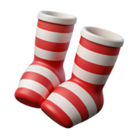 extraordinary classic Leg Warmers Striped Red and White Isolated Element authentic png