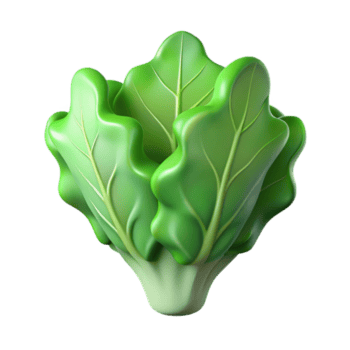 vibrante clássico alface folha Cortar fora com verde cor transparente fundo Alto qualidade png