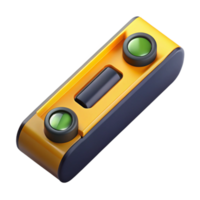 magnificent classic Level Tool Yellow and Black Transparent Element authentic png