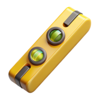 serene minimalist Level Tool Yellow Isolated Cutout with Bubble Indicator genuine png