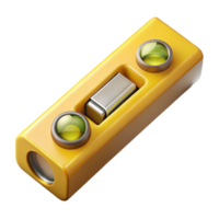 impressive artistic Level Tool Yellow Isolated Cutout with Bubble Indicator high resolution png