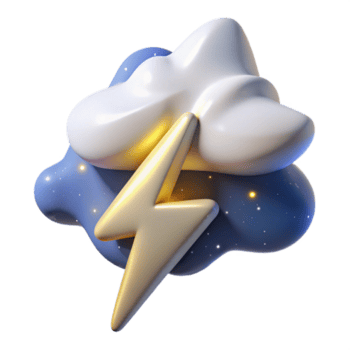 magnífico clássico relâmpago greve brilhante branco Cortar fora noite céu original png