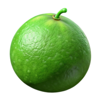 vibrant classic Lime Fruit Green Color Isolated original png