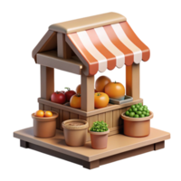 beautiful minimalist Local Food Movement Transparent Background Farm Stand high quality png