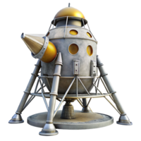 wonderful abstract Lunar Module Ascent Stage Liftoff Transparent Background Cutout authentic png