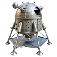 magnificent vintage Lunar Module Ascent Stage Liftoff Transparent Background Cutout original png